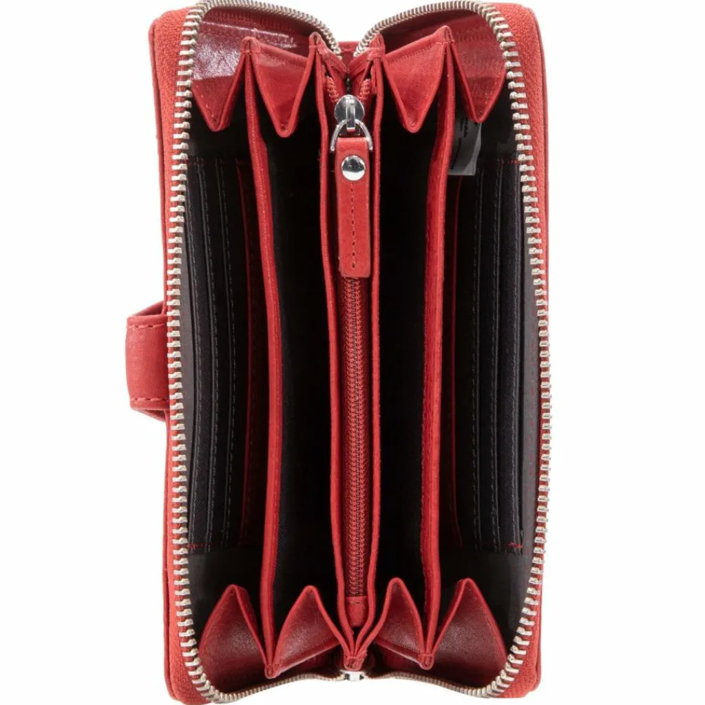 Maître Damengeldbörsen Querformat<Lemberg Dietrun Geldbörse RFID Schutz Leder 17 cm red