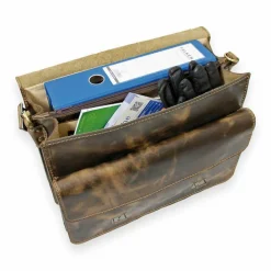 Mika Aktentasche Leder 40 cm