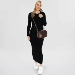 Mika Bonny Umhängetasche Leder 23 cm