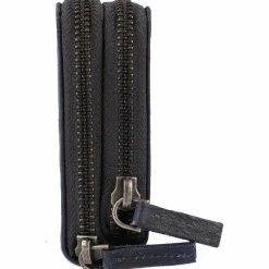 Mika Damengeldbörsen Querformat<Geldbörse Leder 19.5 cm navy