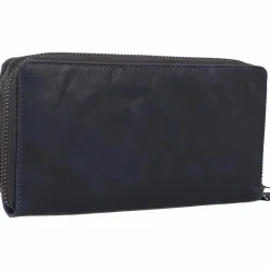 Mika Damengeldbörsen Querformat<Geldbörse Leder 19.5 cm navy