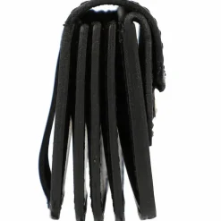 Mika Herrengeldbörsen Querformat|Damengeldbörsen Querformat<Geldbörse Leder 9,5 cm schwarz