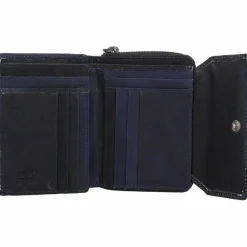 Best Mika Geldbörse Leder 12,5 cm blau