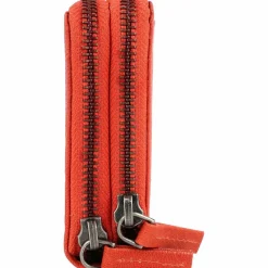 Mika Damengeldbörsen Querformat<Geldbörse Leder 19,5 cm rot