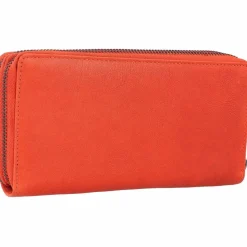 Mika Damengeldbörsen Querformat<Geldbörse Leder 19,5 cm rot