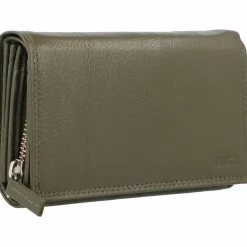 Mika Damengeldbörsen Querformat<Geldbörse Leder 15 cm grün