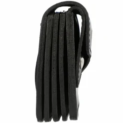 Mika Herrengeldbörsen Querformat|Damengeldbörsen Querformat<Geldbörse Leder 14,5 cm schwarz