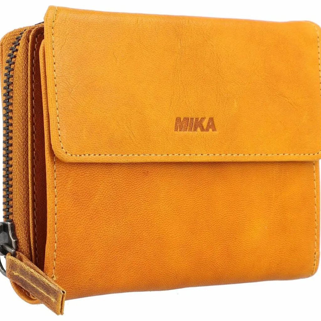Best Mika Geldbörse Leder 13 cm gelb
