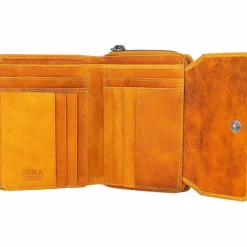 Best Mika Geldbörse Leder 13 cm gelb