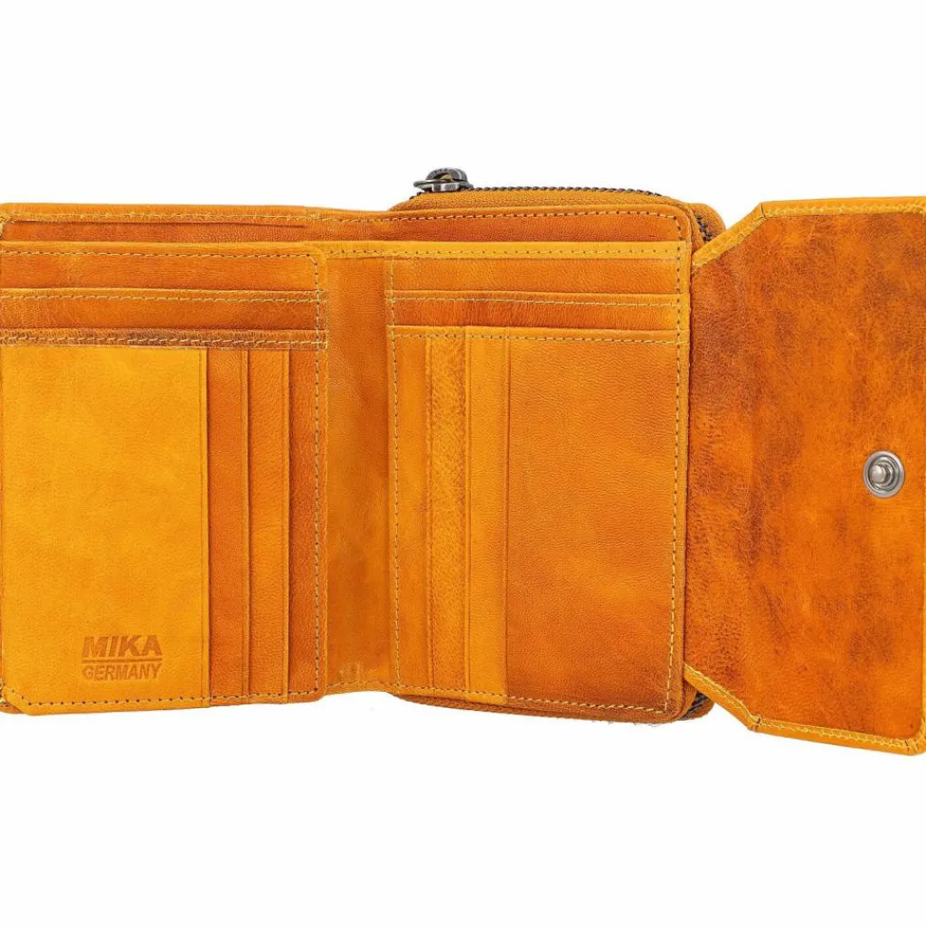 Best Mika Geldbörse Leder 13 cm gelb