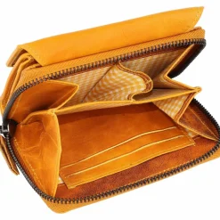 Best Mika Geldbörse Leder 13 cm gelb