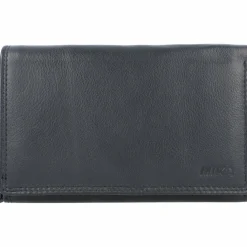 Mika Damengeldbörsen Querformat<Geldbörse Leder 15 cm blau