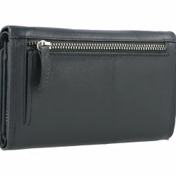 Mika Damengeldbörsen Querformat<Geldbörse Leder 15 cm blau