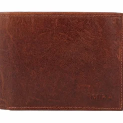 Clearance Mika Geldbörse RFID Leder 12 cm braun