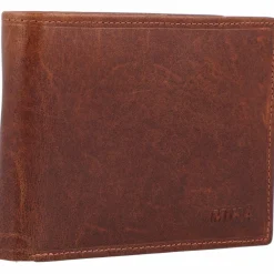 Clearance Mika Geldbörse RFID Leder 12 cm braun