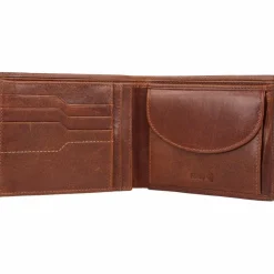 Clearance Mika Geldbörse RFID Leder 12 cm braun