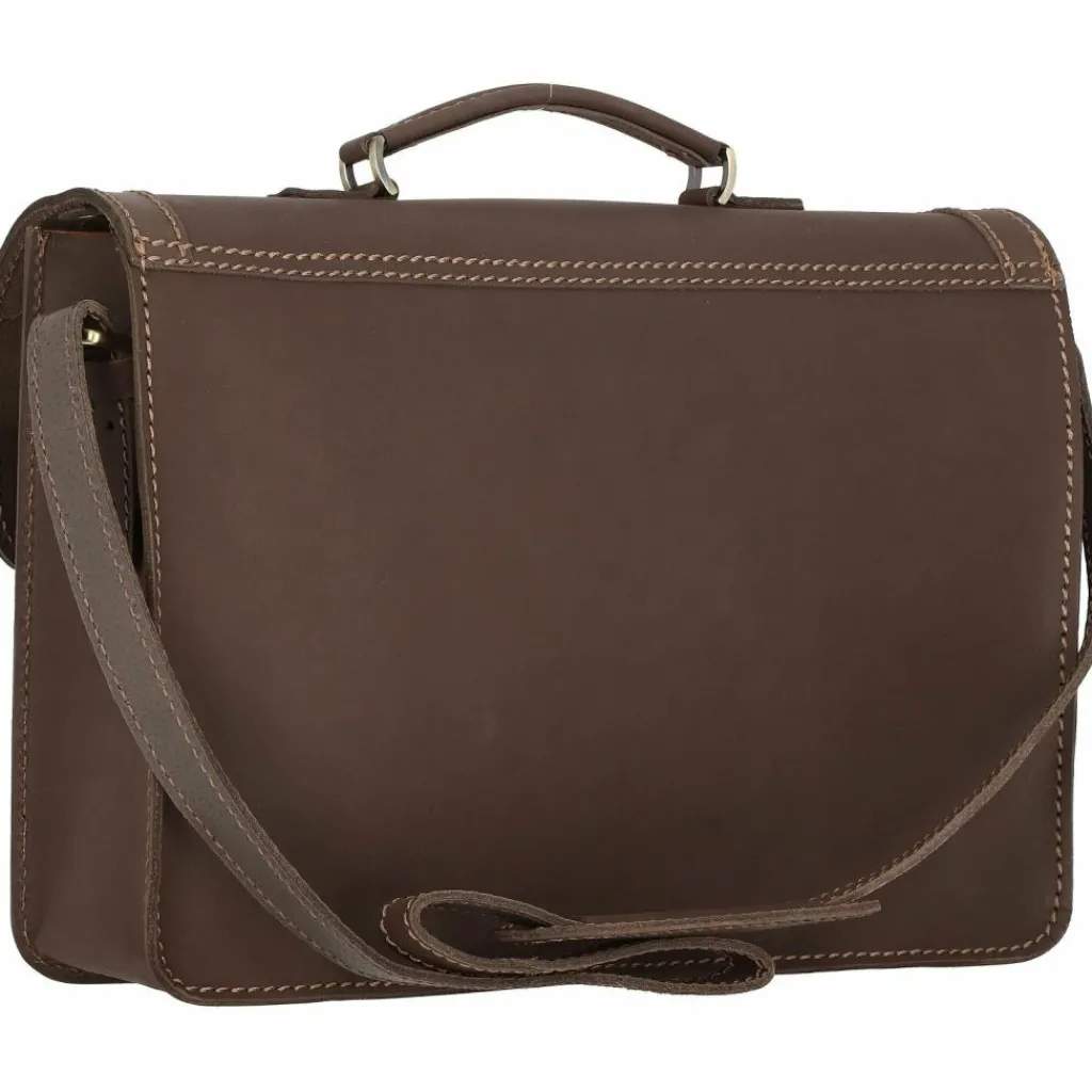 Mika Aktentaschen<Reed Aktentasche Leder 39 cm dunkelbraun matt