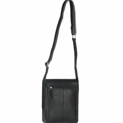 Clearance Mika Umhängetasche Leder 21,5 cm schwarz