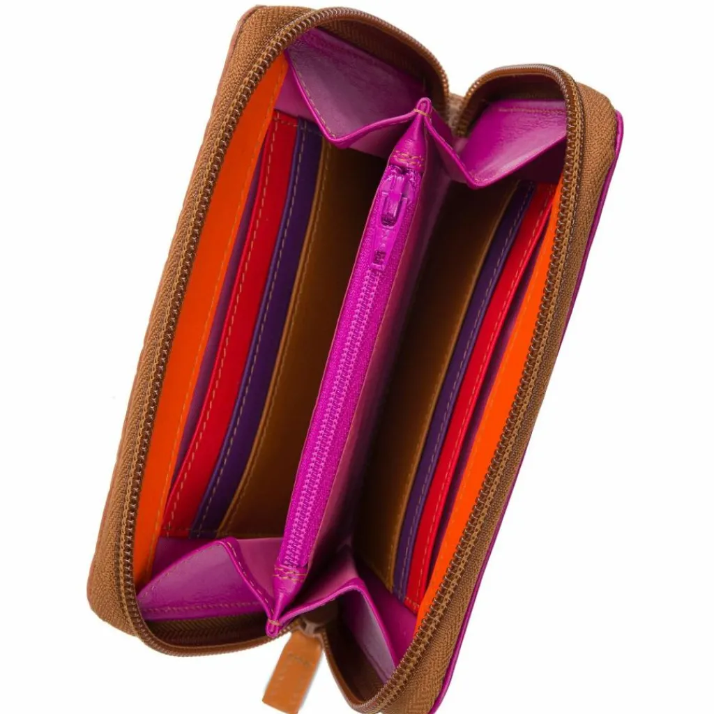 Mywalit Geldbörse Leder 14 cm tan