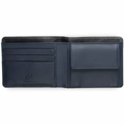 Clearance Mywalit Geldbörse RFID Leder 11 cm black-blue