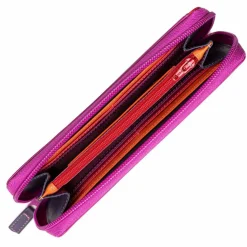 Mywalit Damengeldbörsen Querformat<Geldbörse RFID Schutz Leder 20 cm sangria multi