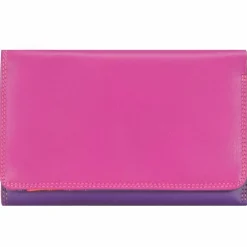 Mywalit Damengeldbörsen Querformat<Medium Tri-fold Geldbörse I Leder 14 cm sangria multi
