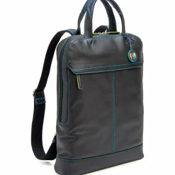 New Mywalit Rucksack Leder 40 cm Laptopfach black/pace