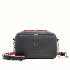 Mywalit Umhängetaschen<Umhängetasche Leder 19 cm black/pace