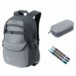 Discount NITRO Future Hero Schulranzen-Set 3-teilig graphite
