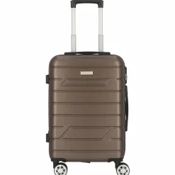 Nowi Hartgepäck Kabinengepäck|4-Rollen Kabinentrolleys<Bergamo 4 Rollen Kabinentrolley 56 cm bronze