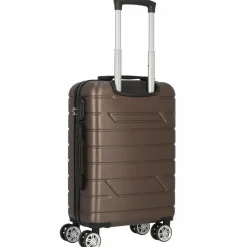 Nowi Hartgepäck Kabinengepäck|4-Rollen Kabinentrolleys<Bergamo 4 Rollen Kabinentrolley 56 cm bronze