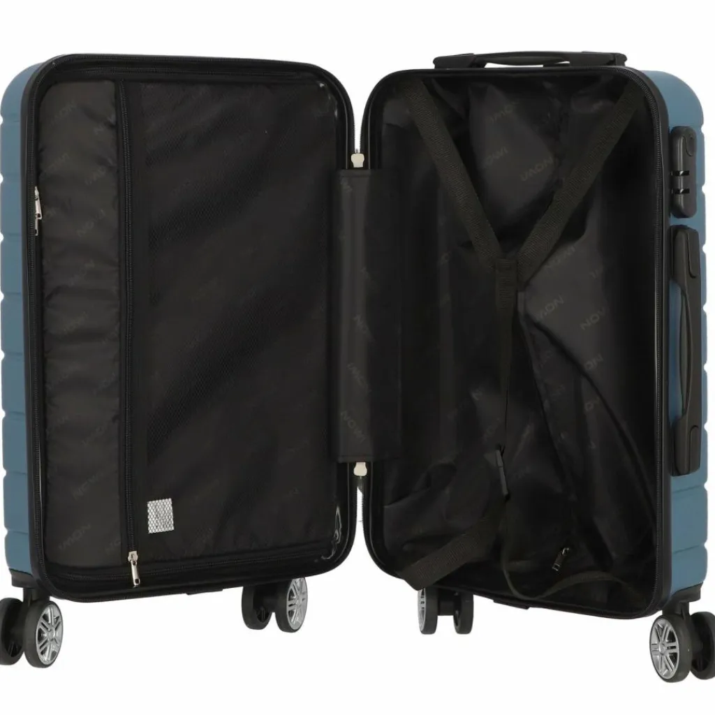 Discount Nowi Bergamo 4 Rollen Kabinentrolley 56 cm türkis