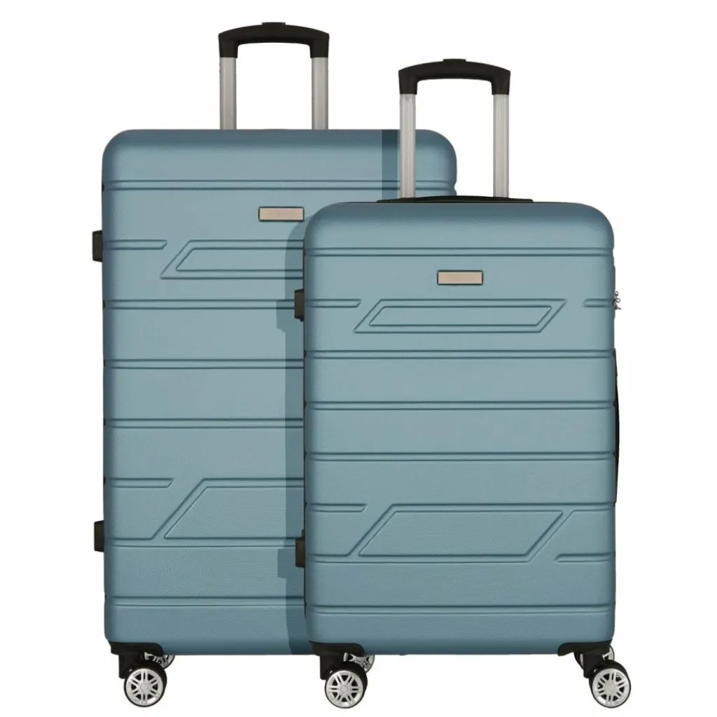 Hot Nowi Bergamo 4 Rollen Kofferset 2-teilig türkis