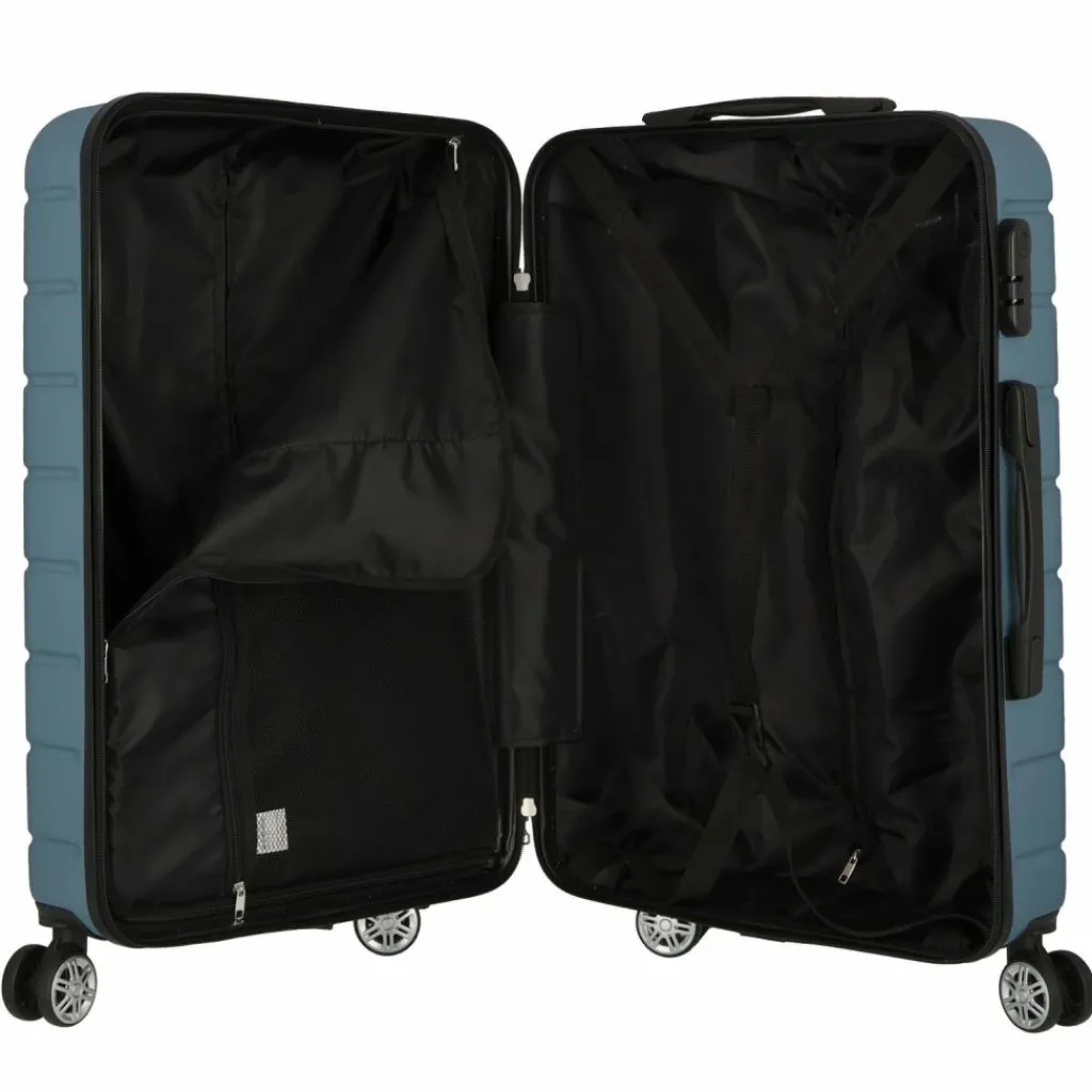 Hot Nowi Bergamo 4 Rollen Kofferset 2-teilig türkis