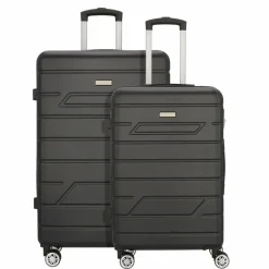 Sale Nowi Bergamo 4 Rollen Kofferset 2-teilig schwarz