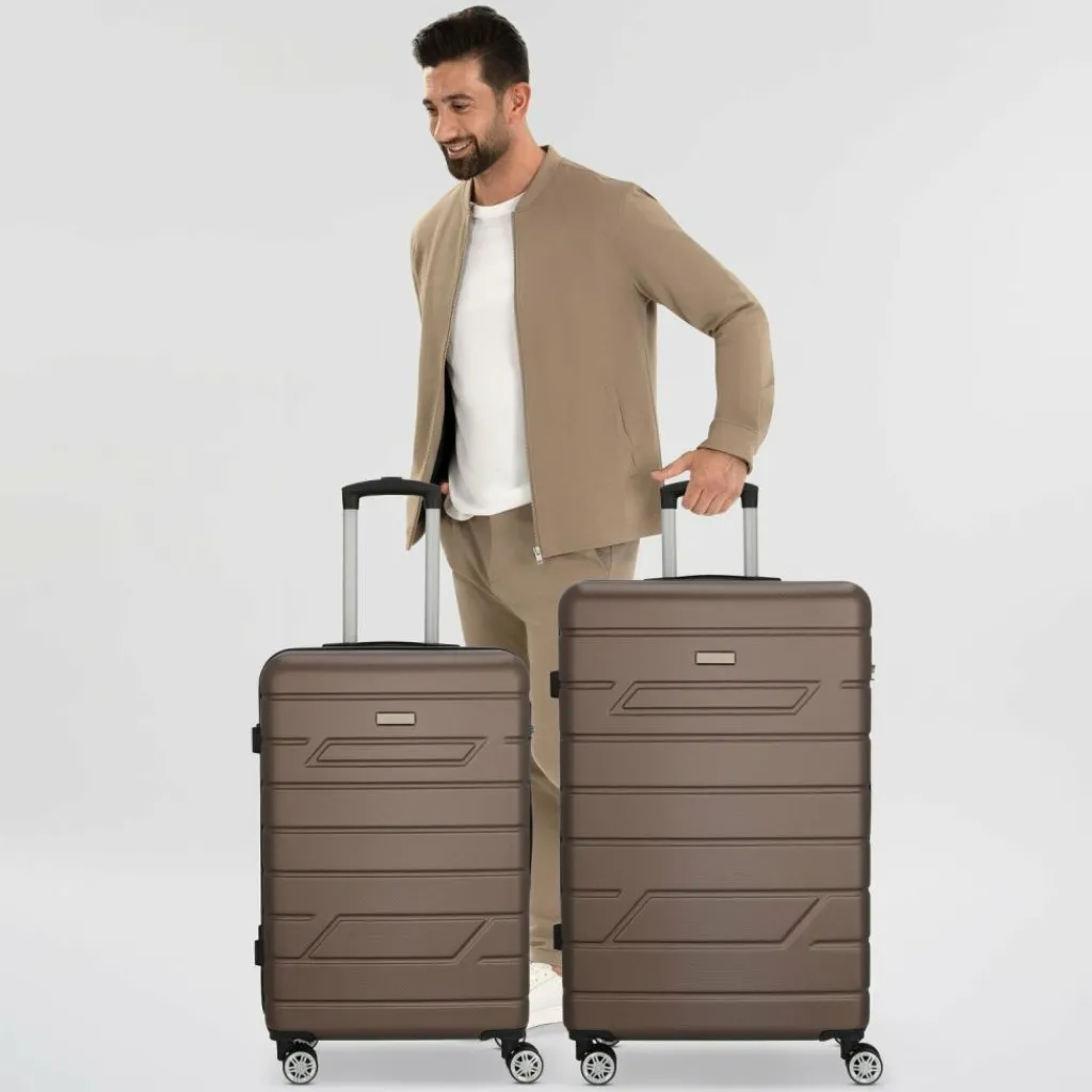 Nowi Bergamo 4 Rollen Kofferset 2-teilig