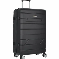 Nowi Hartgepäck|4-Rollen Koffer<Bergamo 4 Rollen Trolley 75 cm schwarz
