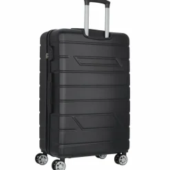 Nowi Hartgepäck|4-Rollen Koffer<Bergamo 4 Rollen Trolley 75 cm schwarz