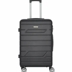 Nowi Hartgepäck|4-Rollen Koffer<Bergamo 4 Rollen Trolley 65 cm schwarz