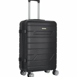 Nowi Hartgepäck|4-Rollen Koffer<Bergamo 4 Rollen Trolley 65 cm schwarz