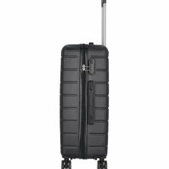 Nowi Hartgepäck|4-Rollen Koffer<Bergamo 4 Rollen Trolley 65 cm schwarz