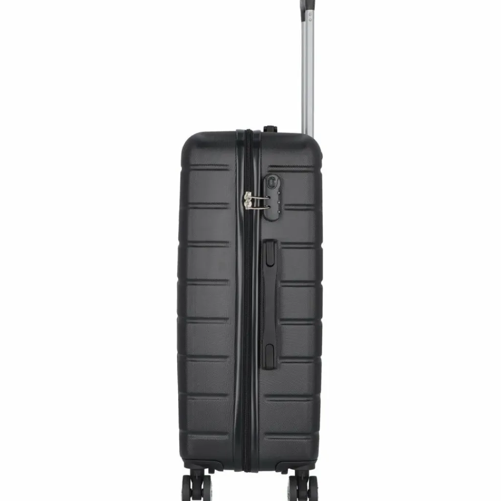 Nowi Hartgepäck|4-Rollen Koffer<Bergamo 4 Rollen Trolley 65 cm schwarz