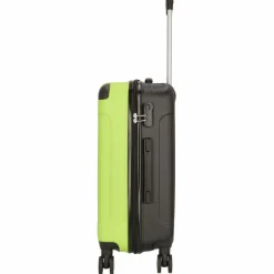 Hot Nowi Lugano 4 Rollen Kofferset 2-teilig schwarz-lime