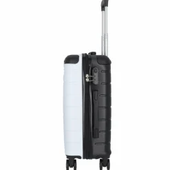 Nowi Hartgepäck|4-Rollen Koffer<Rhodos 4 Rollen Trolley 58 cm weiss-sz