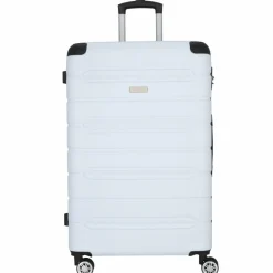 Nowi Hartgepäck|4-Rollen Koffer<Rhodos 4 Rollen Trolley 75 cm weiss-sz