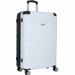 Nowi Hartgepäck|4-Rollen Koffer<Rhodos 4 Rollen Trolley 75 cm weiss-sz