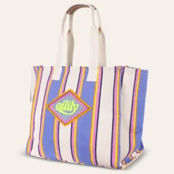 Oilily Shopper|Schultertaschen<Stripes Shopper Tasche 38 cm ultramarine