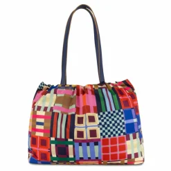 Clearance Oilily Tartan Tape Skar Shopper Tasche 36 cm wedgewood