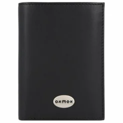 Hot oxmox Leather Geldbörse RFID Schutz Leder 9.5 cm black