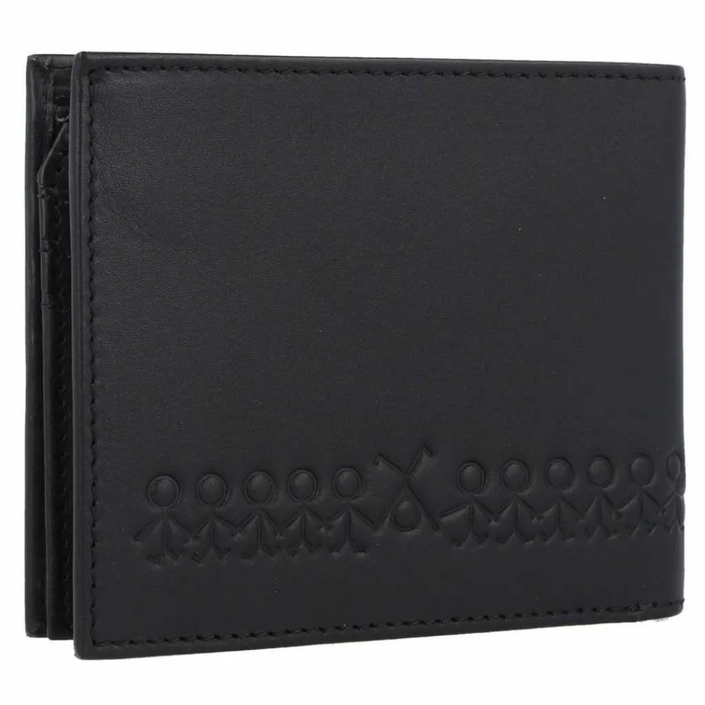 New oxmox Leather Geldbörse RFID Schutz Leder 12 cm jumping jack